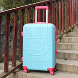 Hello Kitty Rollingluggage Bag ,Women Travel Suitcase,Abs Cartoon Box,Fashion Carry On,Kids
