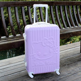 Hello Kitty Rollingluggage Bag ,Women Travel Suitcase,Abs Cartoon Box,Fashion Carry On,Kids