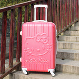 Hello Kitty Rollingluggage Bag ,Women Travel Suitcase,Abs Cartoon Box,Fashion Carry On,Kids