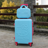 Hello Kitty Rollingluggage Bag ,Women Travel Suitcase,Abs Cartoon Box,Fashion Carry On,Kids