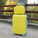 Hello Kitty Rollingluggage Bag ,Women Travel Suitcase,Abs Cartoon Box,Fashion Carry On,Kids