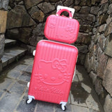 Hello Kitty Rollingluggage Bag ,Women Travel Suitcase,Abs Cartoon Box,Fashion Carry On,Kids