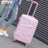 20"24"Inch New Trolley Case, Fashion Rolling Luggage ,Women Travel Suitcase Bag, Universal Wheel