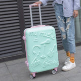 20"24"Inch New Trolley Case, Fashion Rolling Luggage ,Women Travel Suitcase Bag, Universal Wheel