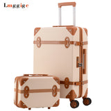 Vintage Rolling Luggage Bag,Fashion Travel Suitcase With Wheel,High Quality Abs Trolley