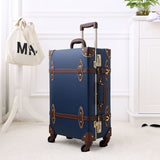 2018 Retro Travel Luggage Hardside Luggage Suitcase On Wheels Suitcase 24 Fashion Spinner Unisex