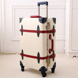 2018 Retro Travel Luggage Hardside Luggage Suitcase On Wheels Suitcase 24 Fashion Spinner Unisex