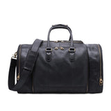Extra Large Leather Travel Bags Top Quality 100% Genuine Leather Cowhide Handbags Euro Vintage