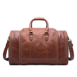 Extra Large Leather Travel Bags Top Quality 100% Genuine Leather Cowhide Handbags Euro Vintage