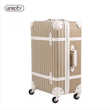 2018 New Universal Wheels Luggage Travel Suitcase Password Large Spinner Trolley Luggage Brake
