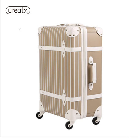 2018 New Universal Wheels Luggage Travel Suitcase Password Large Spinner Trolley Luggage Brake