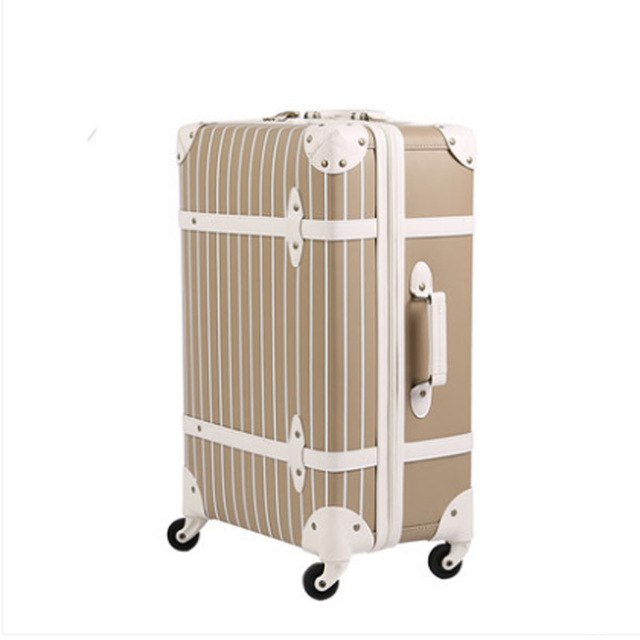 2018 New Universal Wheels Luggage Travel Suitcase Password Large Spinner Trolley Luggage Brake