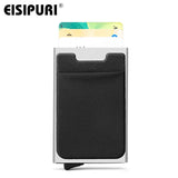 Men Aluminum Wallet With Back Pocket Id Card Holder Rfid Blocking Mini Slim Metal Wallet