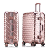 5 Sizes Aluminum Frame Luggage Suitcase 20" 25" 29" Carry On Luggage Hardside Rolling Luggage