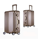 5 Sizes Aluminum Frame Luggage Suitcase 20" 25" 29" Carry On Luggage Hardside Rolling Luggage