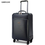 Carrylove High Quality  Fashion Luggage 16/18/20/22 Size Pu Rolling Luggage Spinner Brand Travel