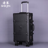 Carrylove High Quality Series 20/22/24Inch Pu Handbag And  Rolling Luggage Vintage Commerce