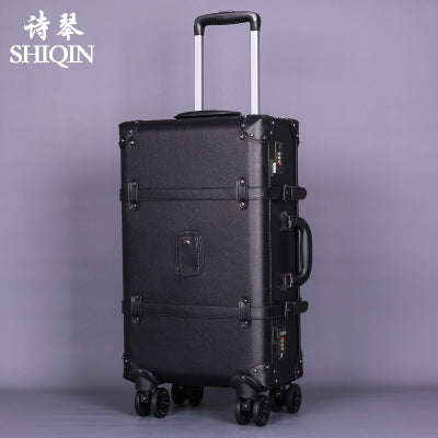 Carrylove High Quality Series 20/22/24Inch Pu Handbag And  Rolling Luggage Vintage Commerce