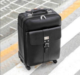 First Layer Of Cowhide Genuine Leather Commercial Luggage Trolley Luggage Travel Bag Luggage Male