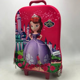 Brand 3D Extrusion Eva 16 Inches Child Cartoon Boy Luggage Kids Car Climb Stairs Suitcase Travel