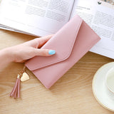 Long Wallet Women Purses Tassel Fashion Coin Purse Card Holder Wallets Female High Quality Clutch