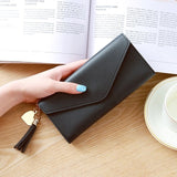 Long Wallet Women Purses Tassel Fashion Coin Purse Card Holder Wallets Female High Quality Clutch