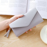 Long Wallet Women Purses Tassel Fashion Coin Purse Card Holder Wallets Female High Quality Clutch