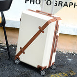 Vintage Rolling Luggage Bag,Travel Suitcase With Wheel ,Women Trolley Case,Men Universal Wheel