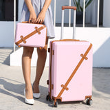 Vintage Rolling Luggage Bag,Travel Suitcase With Wheel ,Women Trolley Case,Men Universal Wheel