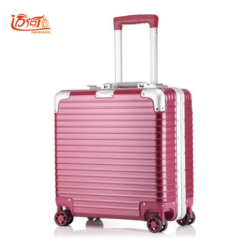 18 Inch Maleta Cabina Sac Voyages A Roues Travel Suitcase Aluminium Trolley Valigia Alluminio