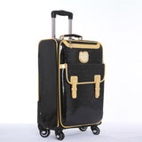 Wholesale!16 20 24Inches Cartoon Kt Travel Luggage Bags On Universal Wheels,Pink Pu Leather Cartoon