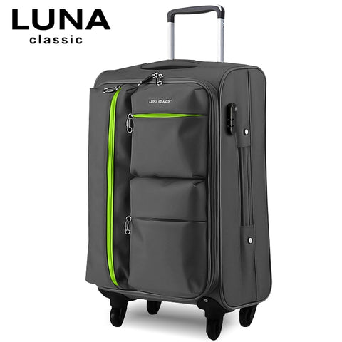 Universal Wheels Trolley Luggage Travel Luggage Bag Soft Box Luggage Bag,Large Capacity 20 24
