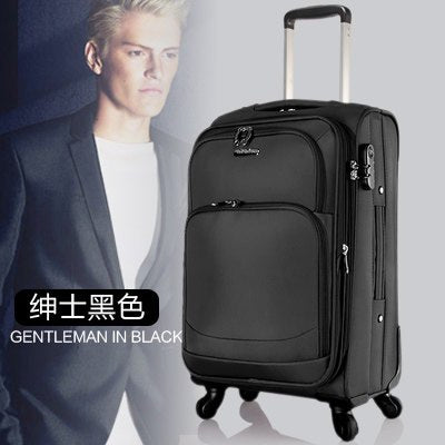 Commercial Trolley Luggage Travel Bag Soft Box Universal Luggage Wheels Luggage Fashion The Box