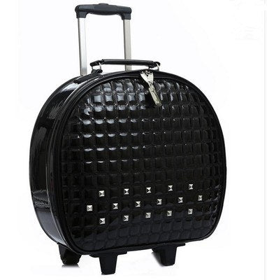 Commercial 16 Luggage Trolley Luggage Wheels Universal Male Cattle Pu Small Travel Bag Small