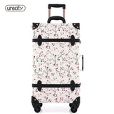 2018 New Women Floral Travel Luggage Retro Suitcase Spinnner Travel Luggage Bag Rolling Floral