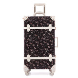 2018 New Women Floral Travel Luggage Retro Suitcase Spinnner Travel Luggage Bag Rolling Floral