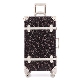 2018 New Women Floral Travel Luggage Retro Suitcase Spinnner Travel Luggage Bag Rolling Floral