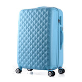 Wholesale!24Inches Korea Fashion Abs Yellow Blue Hardside Trolley Travel Luggage On Universal