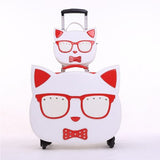 Lovely Cosmetic Bag Hello Kitty Girl Students Trolley Case Women Rolling Travel  Suitcase Luggage