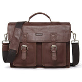 Contact'S Genuine Leather Men Briefcase Casual Men'S Business Bag For 13.3 Inch Laptop Male