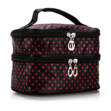 Makeup Pouch Toiletry Cosmetics Bag Han Edition Double Makeup Baoxiaobo Dot Dot Makeup Bag Handbag