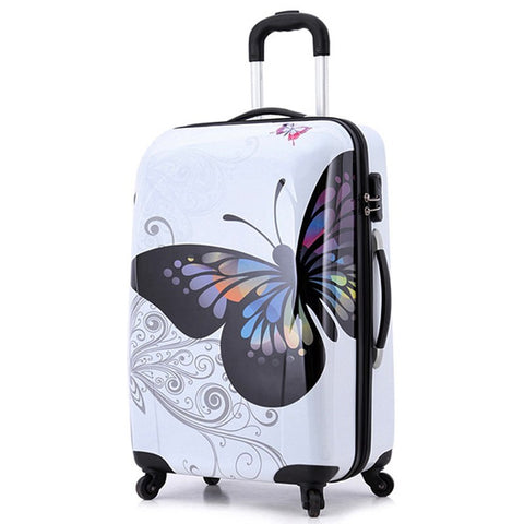 24 Inch Hot Amazing Hot Sales Japan Butterfly Abs Trolley Suitcase Luggage/Pull Rod Trunk