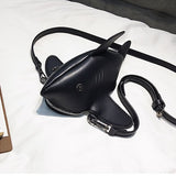 Funny Shark Women Shoulder Bags Cartoon Chain Messenger Bag Ladies Lovely Pu Leather Phone Bag