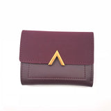 Matte Leather Small Women Wallet Luxury Brand Famous Mini Womens Wallets And Purses Short Female