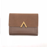 Matte Leather Small Women Wallet Luxury Brand Famous Mini Womens Wallets And Purses Short Female