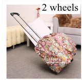 Women Luggage Suitcase On Wheels Travel Trolley Luggage Bag 20 Inch Wheeled Bags Laptop Business