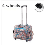 Women Luggage Suitcase On Wheels Travel Trolley Luggage Bag 20 Inch Wheeled Bags Laptop Business