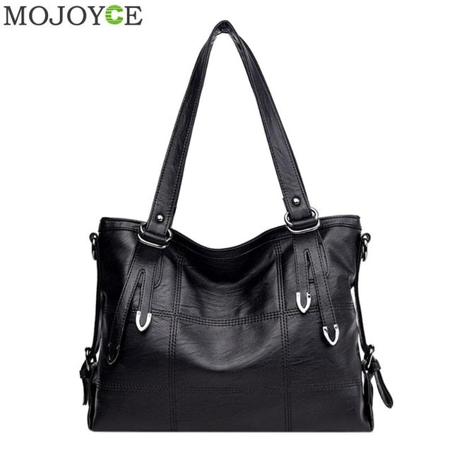 2018 Retro Style Large Women Handbags Fashion Pu Leather Shoulder Bag Famous Brand Female Large