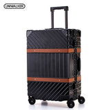 Uniwalker Abs+Pc Hardside Luggage Unisex 20 24  26  29 Vintage Travel Suitcase Spinner Wheels Tsa