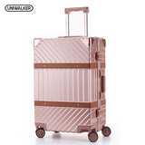 Uniwalker Abs+Pc Hardside Luggage Unisex 20 24  26  29 Vintage Travel Suitcase Spinner Wheels Tsa